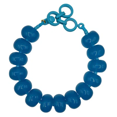 Michael Nash Jewelry Women's Vivienne Cerulean Blue Resin Necklace