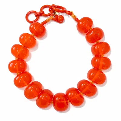 Michael Nash Jewelry Women's Vivienne Orange Resin Necklace