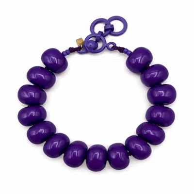 Michael Nash Jewelry Women's Vivienne Purple Resin Necklace