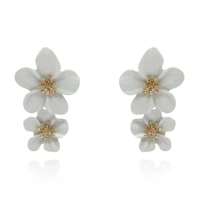 Michael Nash Jewelry Women's White Floral Earrings