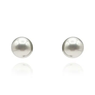 Michael Nash Jewelry Women's White Resin Mabe Pearl Clip On Earrings