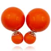 Michael Nash Jewelry Women's Yellow / Orange / Red Coral Double Ball Earrings