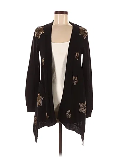 Pre-owned Michael Simon Cardigan Sweater In Black