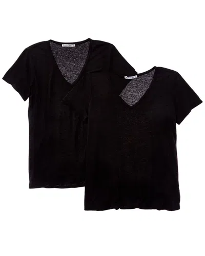 Michael Stars 2pk Fiona T-shirt In Animal Print