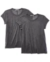 Michael Stars 2pk Isla T-shirt In Gray