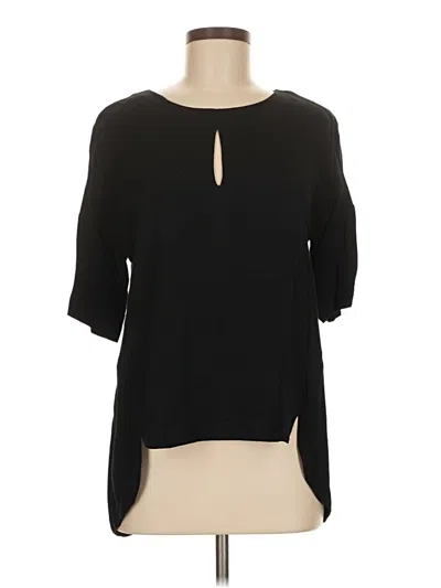 Pre-owned Michael Stars 3/4 Sleeve Blouse In Black