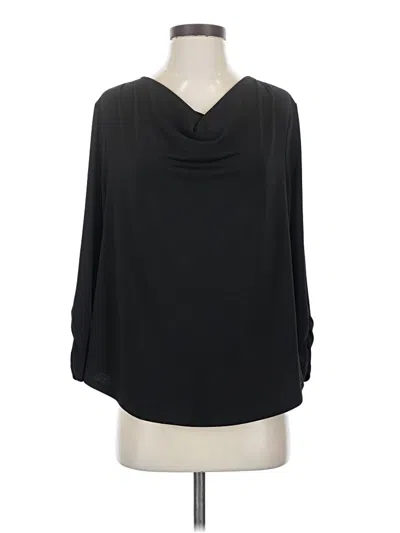Pre-owned Michael Stars 3/4 Sleeve Blouse In Black