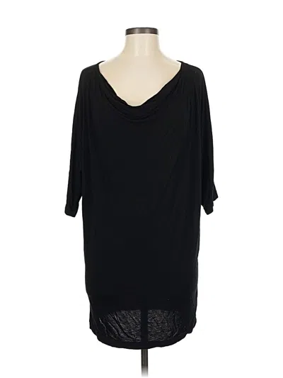 Pre-owned Michael Stars 3/4 Sleeve T-shirt In Black