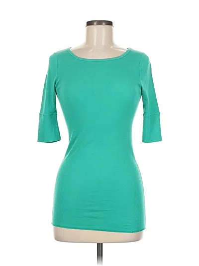 Pre-owned Michael Stars 3/4 Sleeve T-shirt In Blue