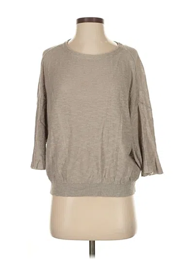 Pre-owned Michael Stars 3/4 Sleeve T-shirt In Gray