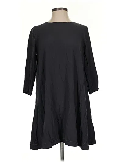 Pre-owned Michael Stars 3/4 Sleeve Top Black Boatneck Tops