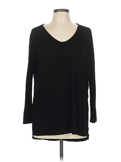 Pre-owned Michael Stars 3/4 Sleeve T-shirt In Black