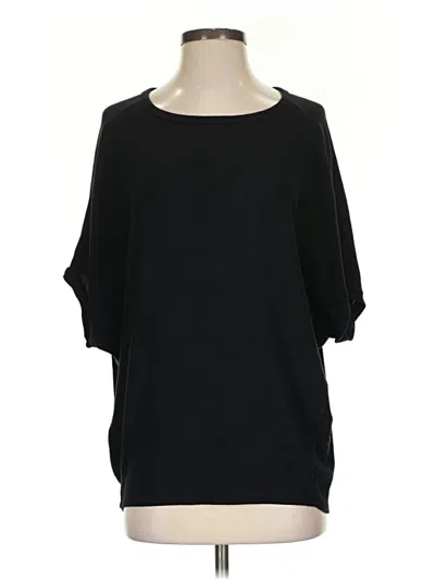 Pre-owned Michael Stars 3/4 Sleeve T-shirt In Black