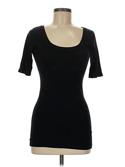 Pre-owned Michael Stars 3/4 Sleeve T-shirt In Black