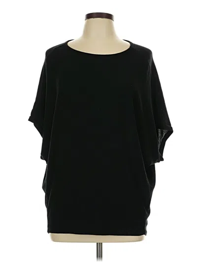 Pre-owned Michael Stars 3/4 Sleeve T-shirt In Black