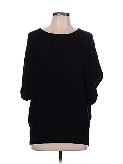 Pre-owned Michael Stars 3/4 Sleeve T-shirt In Black
