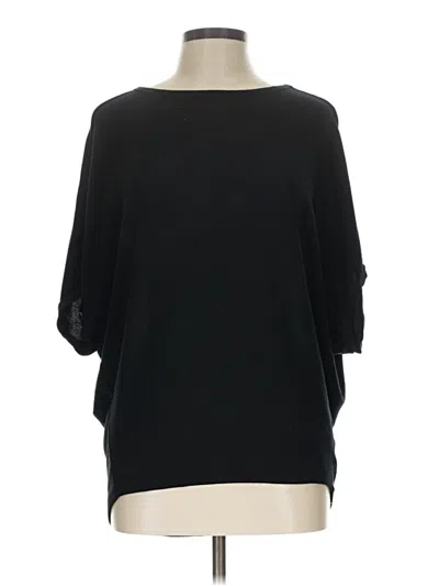 Pre-owned Michael Stars 3/4 Sleeve T-shirt In Black