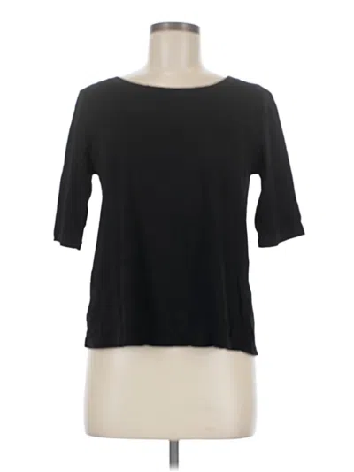 Pre-owned Michael Stars 3/4 Sleeve T-shirt In Black
