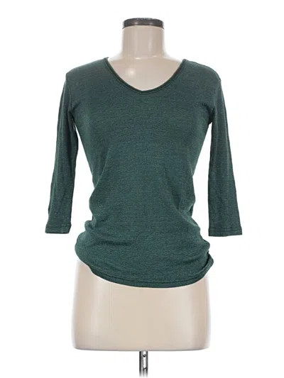 Pre-owned Michael Stars 3/4 Sleeve T-shirt In Blue