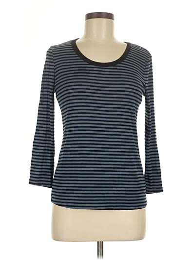 Pre-owned Michael Stars 3/4 Sleeve T-shirt In Blue