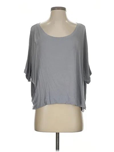 Pre-owned Michael Stars 3/4 Sleeve T-shirt In Gray