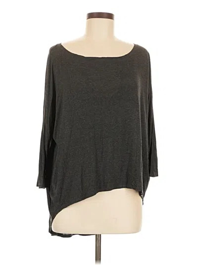 Pre-owned Michael Stars 3/4 Sleeve T-shirt In Gray