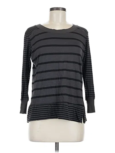 Pre-owned Michael Stars 3/4 Sleeve T-shirt In Gray