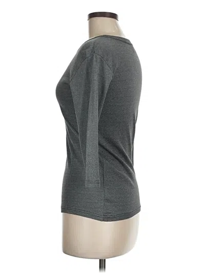 Pre-owned Michael Stars 3/4 Sleeve T-shirt In Gray