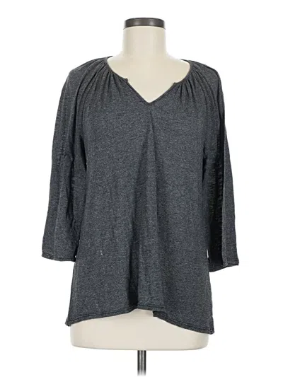 Pre-owned Michael Stars 3/4 Sleeve T-shirt In Gray