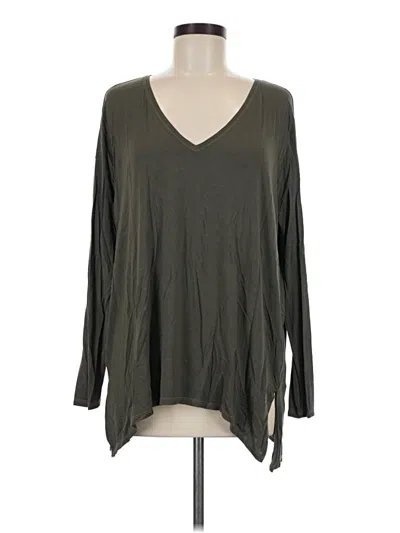 Pre-owned Michael Stars 3/4 Sleeve T-shirt In Green