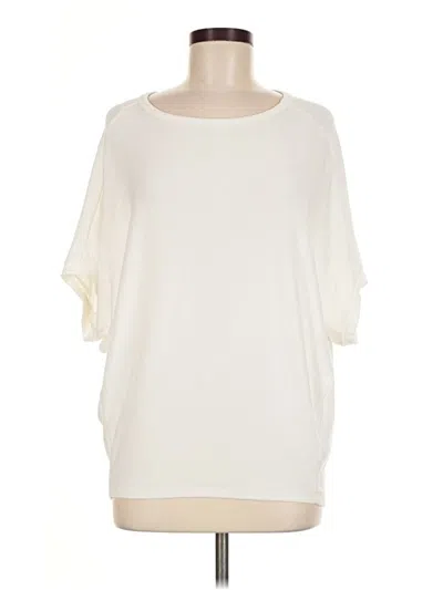 Pre-owned Michael Stars 3/4 Sleeve T-shirt In Ivory