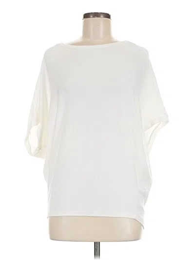Pre-owned Michael Stars 3/4 Sleeve T-shirt In Ivory