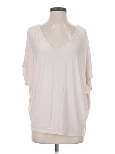 Pre-owned Michael Stars 3/4 Sleeve T-shirt In Ivory