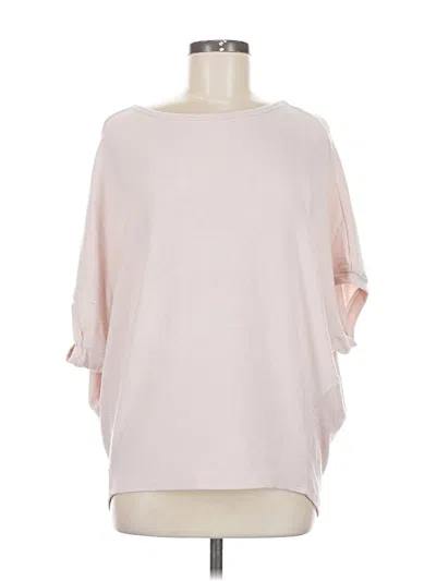 Pre-owned Michael Stars 3/4 Sleeve T-shirt In Pink