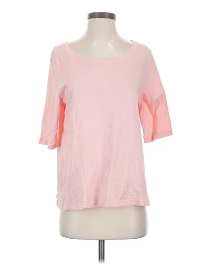 Pre-owned Michael Stars 3/4 Sleeve T-shirt In Pink