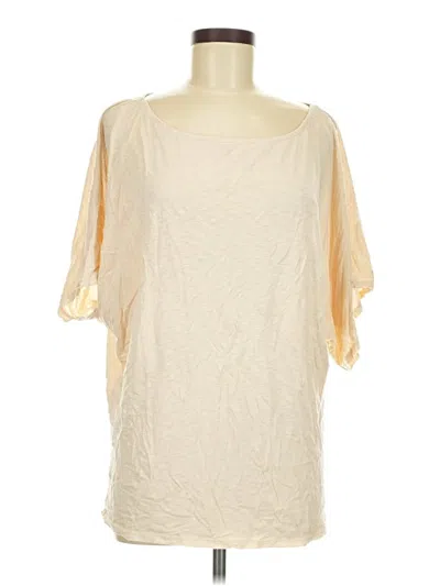 Pre-owned Michael Stars 3/4 Sleeve T-shirt In White