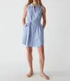 Michael Stars Abby Shirt Dress In Blue