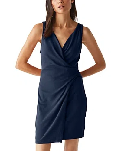 Michael Stars Abby Sleeveless Faux Wrap Dress In Nocturnal
