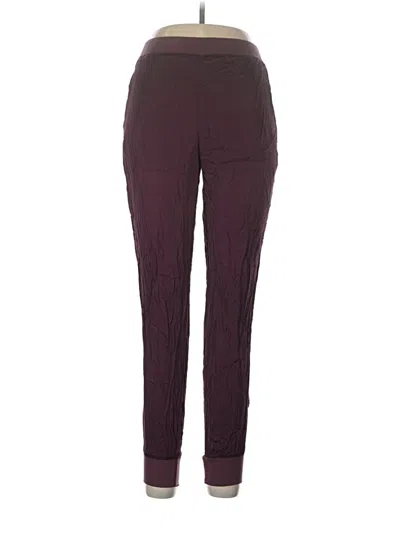 Pre-owned Michael Stars Active Pants In Burgundy