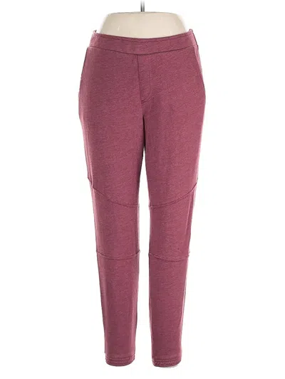 Pre-owned Michael Stars Active Pants In Burgundy