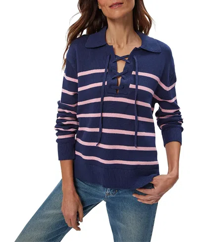 MICHAEL STARS ADRIENNE COLLARED PULLOVER SWEATER