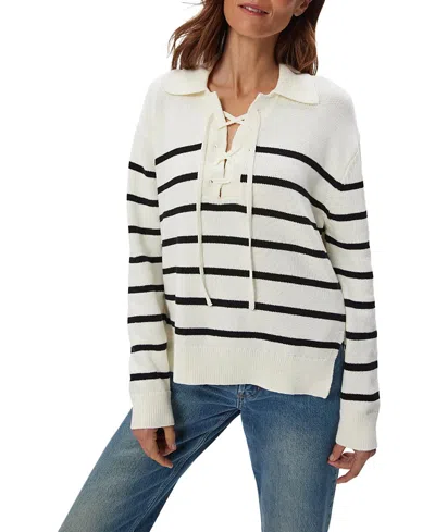 MICHAEL STARS ADRIENNE COLLARED PULLOVER SWEATER