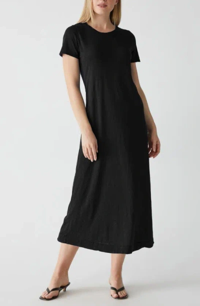 Michael Stars Alanis Supima® Cotton Midi T-shirt Dress In Black