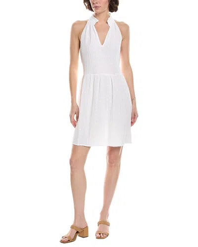 Michael Stars Alessa Split Neck Dress In White