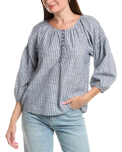 Michael Stars Alexa Shirt In Blue