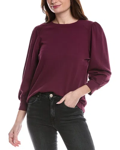 Michael Stars Alice Sweatshirt In Burgundy