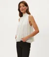 Michael Stars Alicia Metallic Stripe Tie Back Sleeveless Top In Multi