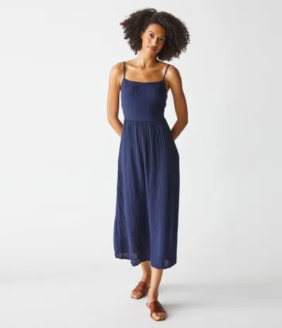 Michael Stars Allora Gauze Dress In Admiral