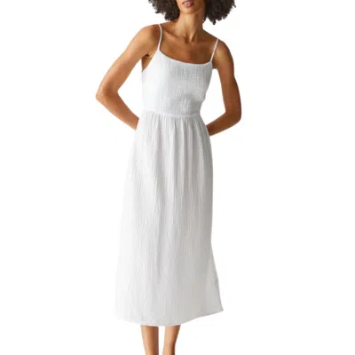 Michael Stars Allora Gauze Dress In White