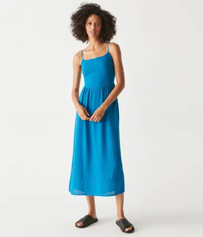 Michael Stars Allora Gauze Dress In Pacific